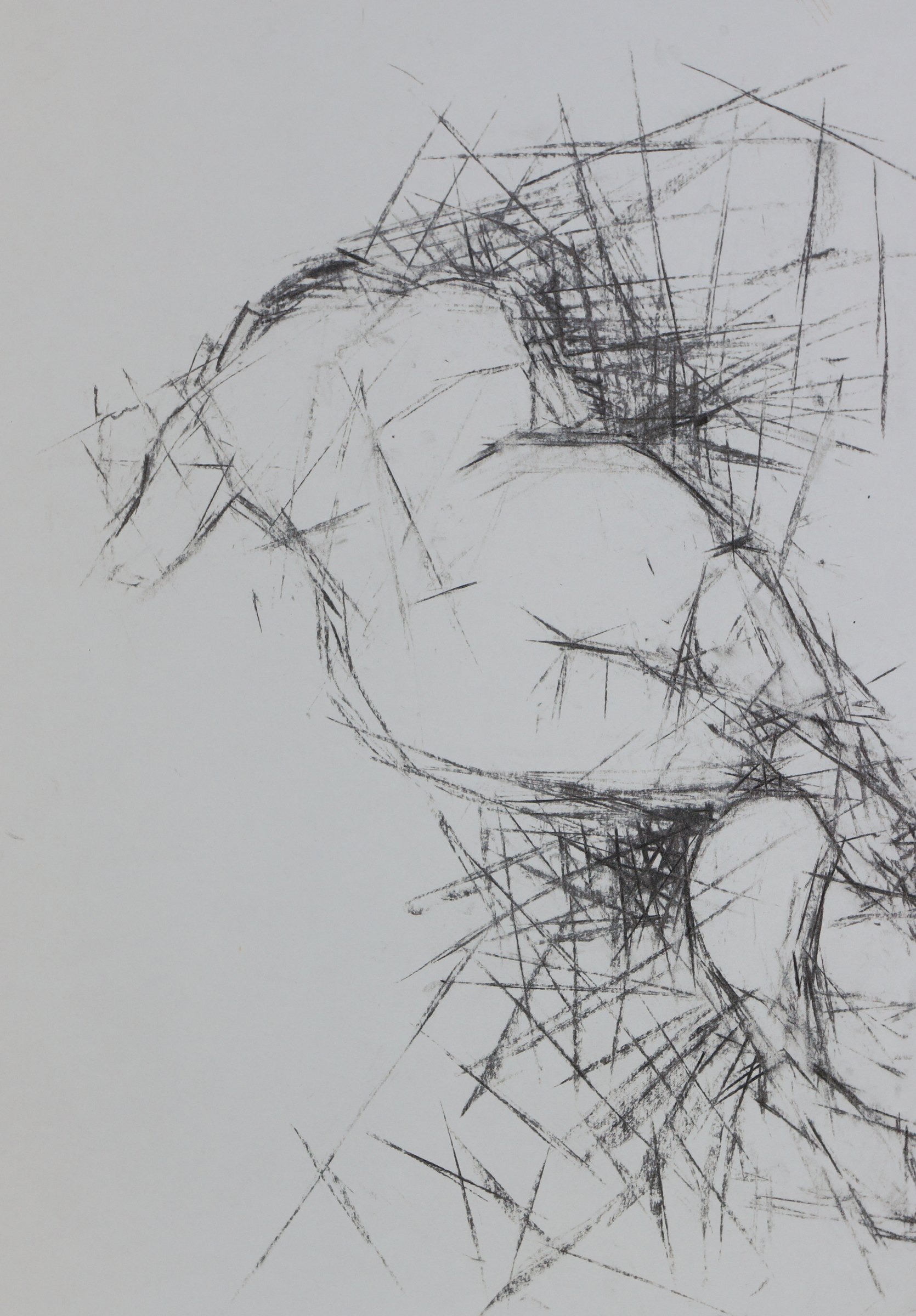 Acupuncture — study — drawing by Michael Joseph