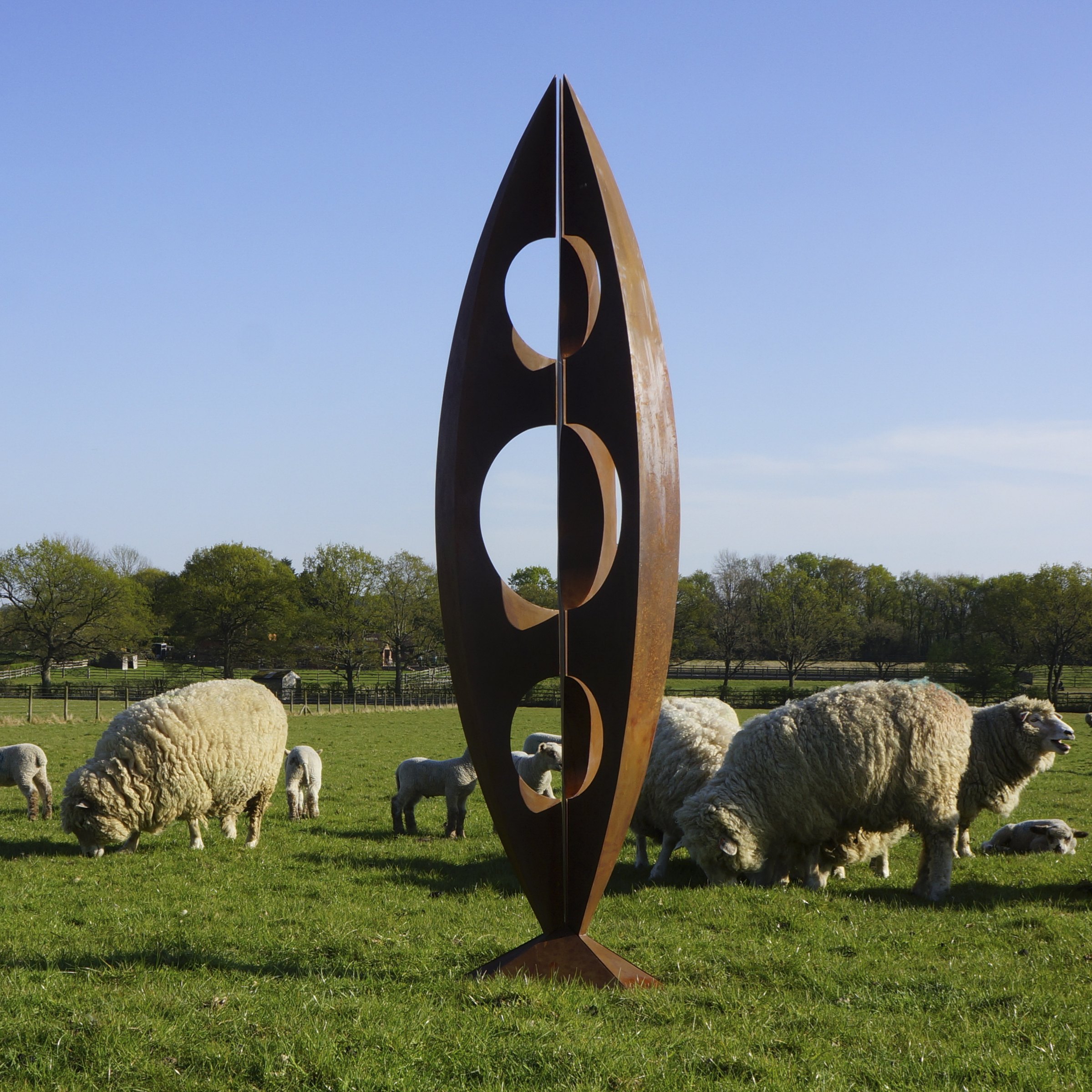 Bean Pod — Corten steel by Michael Joseph
