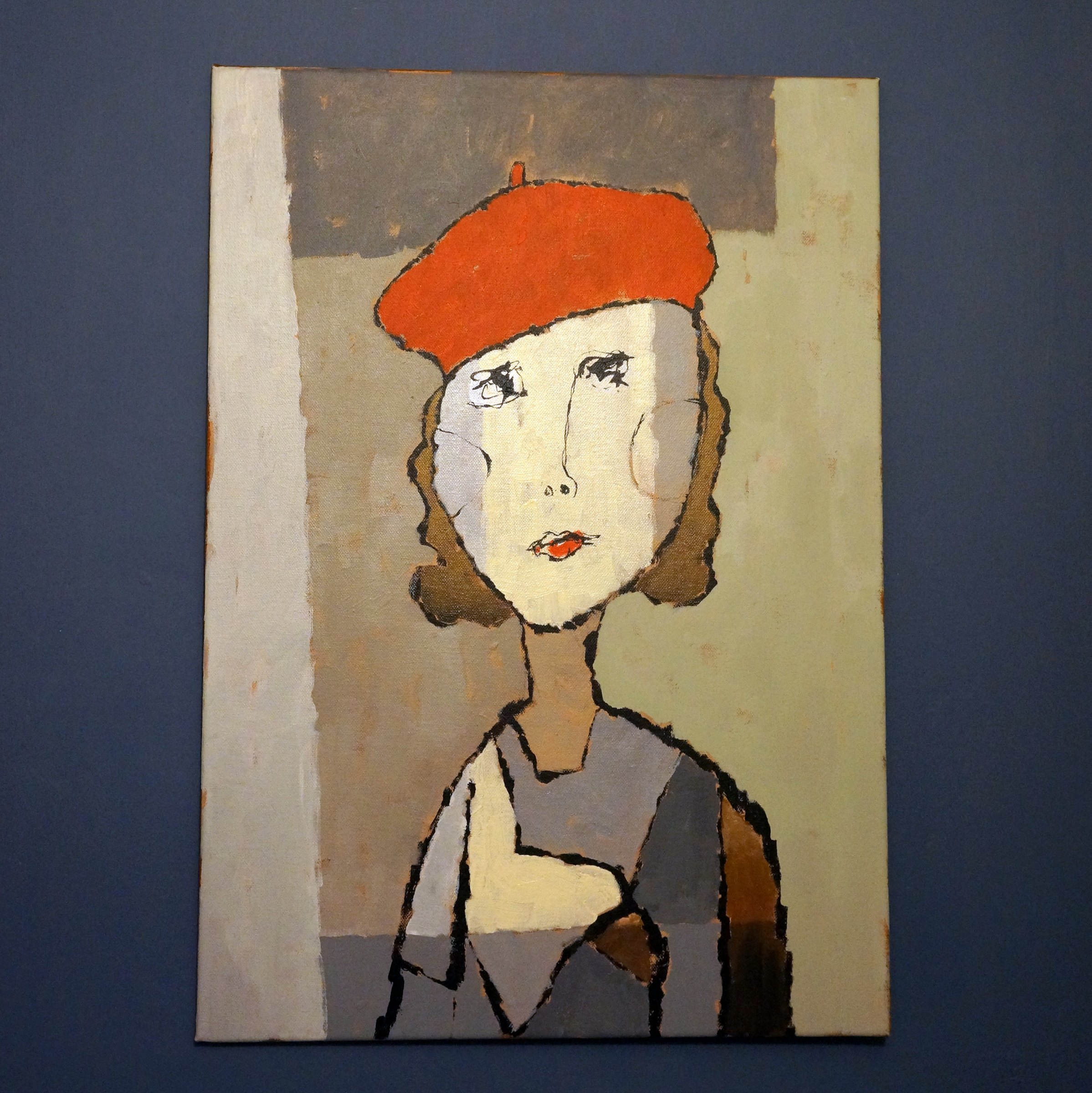 Beret Rouge — painting by Michael Joseph