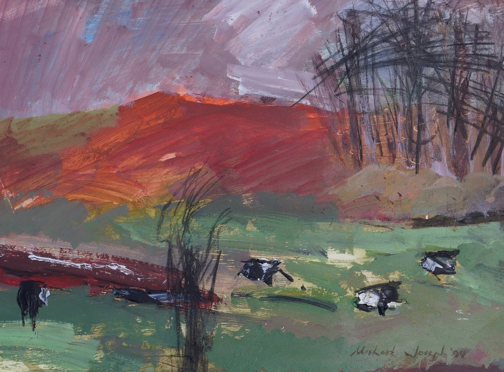 Bracken at Rackham — painting by Michael Joseph