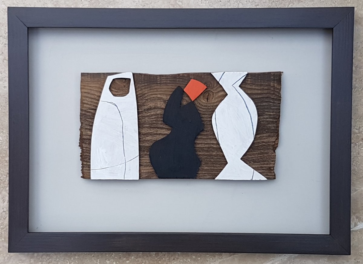 Conversation — mixed media by Michael Joseph