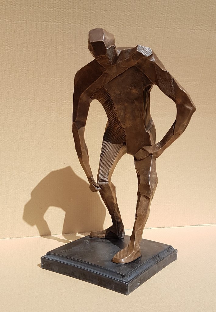 Exhausted — Bronze Resin by Michael Joseph