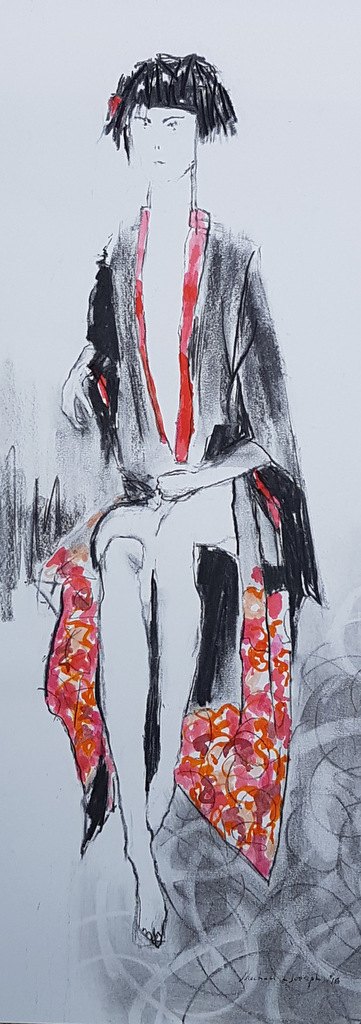Kimono — painting by Michael Joseph