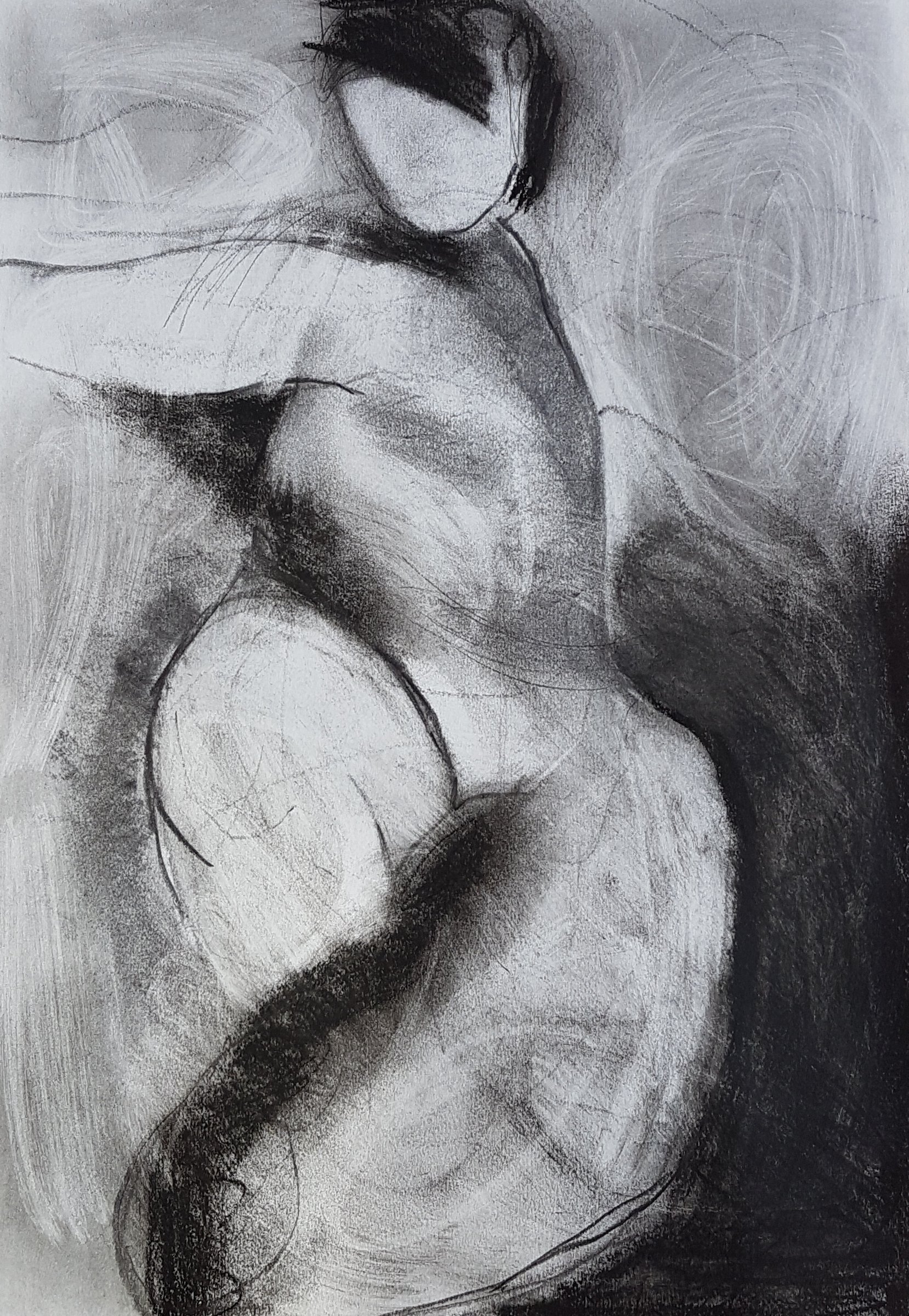 Knees — drawing by Michael Joseph
