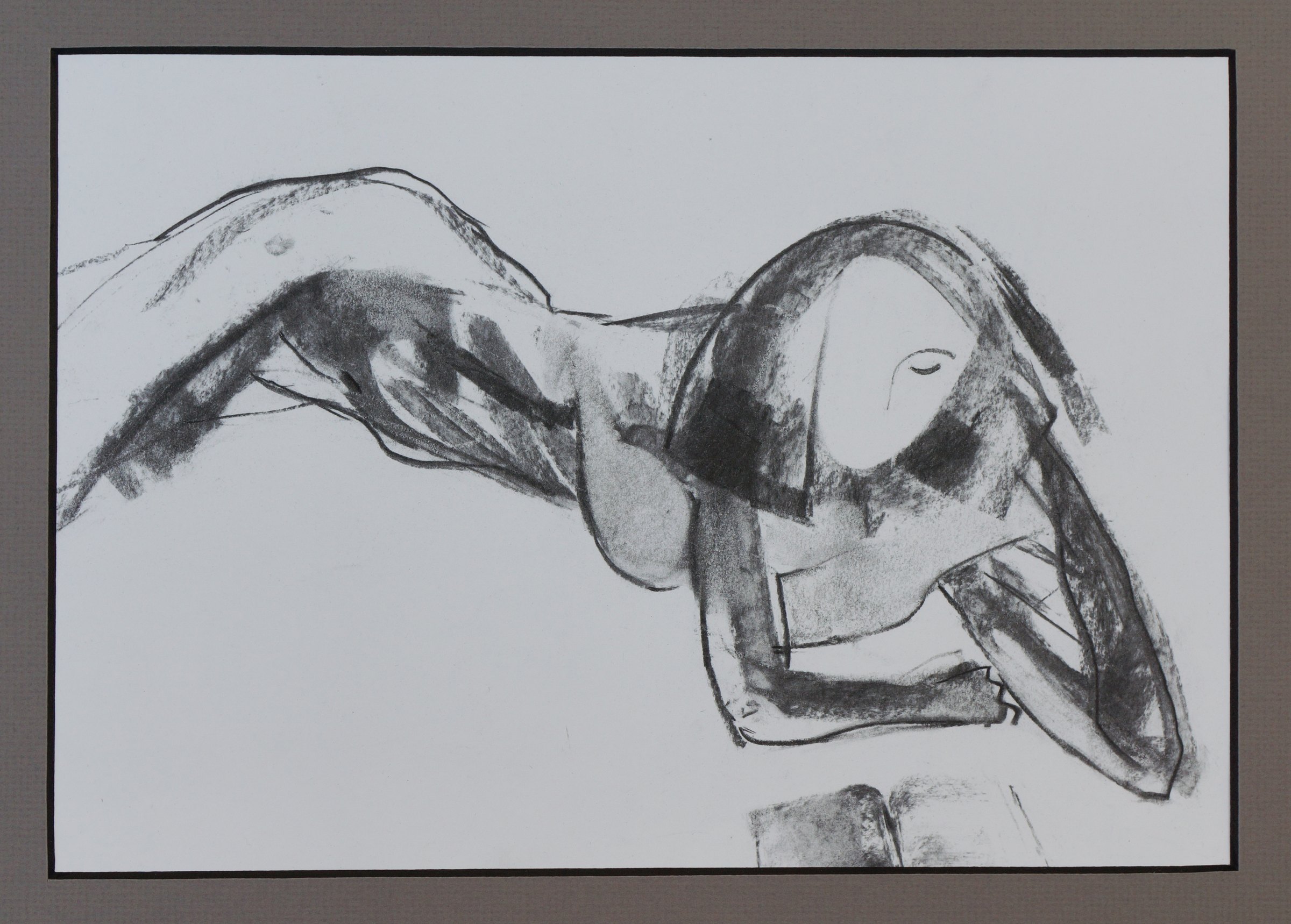 Reading — drawing by Michael Joseph