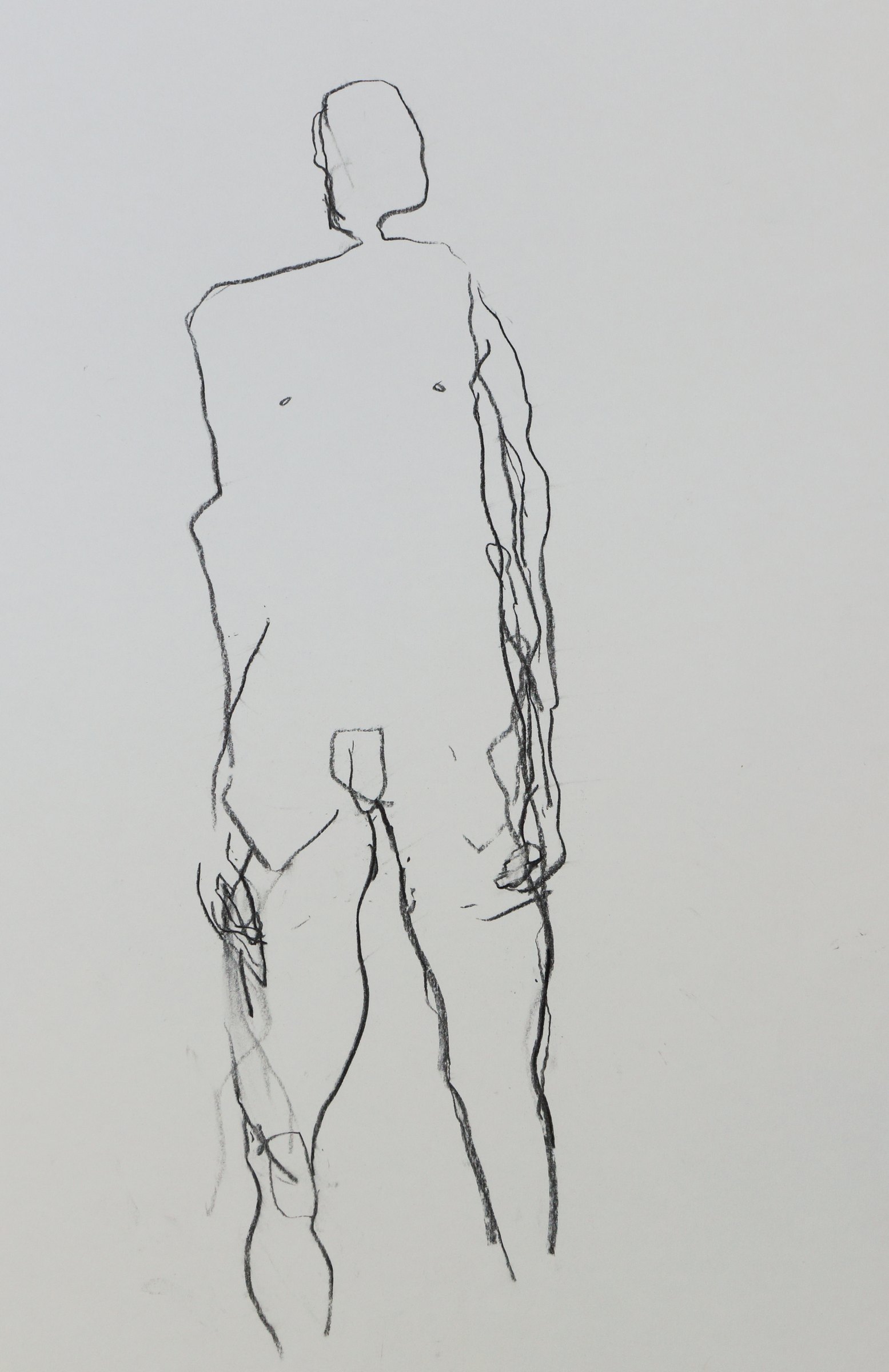 Shiver — study II — drawing by Michael Joseph