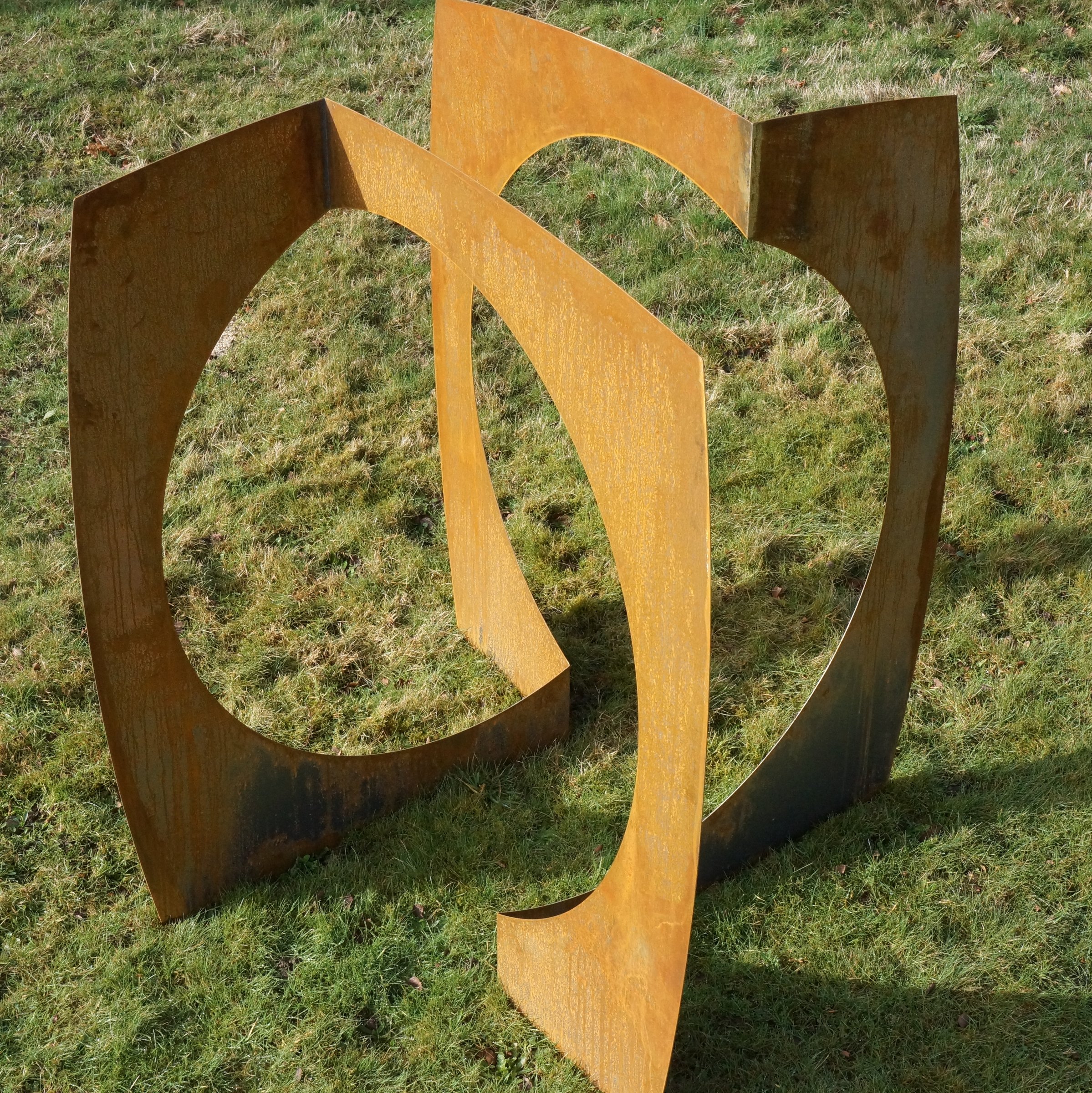 Squaring the Circle — Corten steel by Michael Joseph