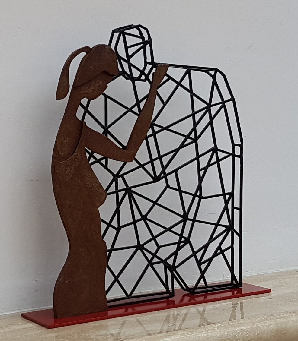 Tryst — maquette — sculpture by Michael Joseph