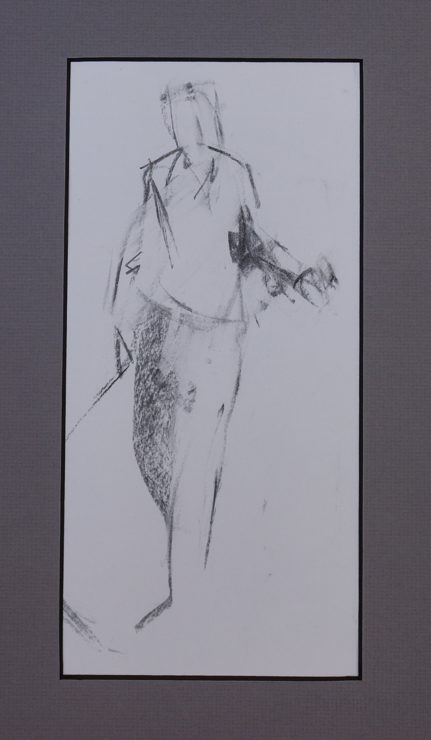 Violinist — drawing by Michael Joseph